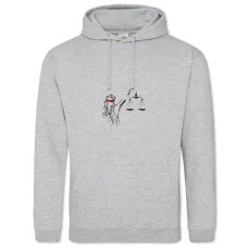 Hoodie with Print Day Lawyer Themis And Red Stripes - 2XL grey