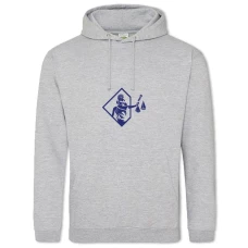 Hoodie with Print Day Lawyer Themis And Blue Scales - 2XL grey