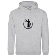 Hoodie with Print Day Lawyer Themis And Scales Laurel Wreath - 2XL grey