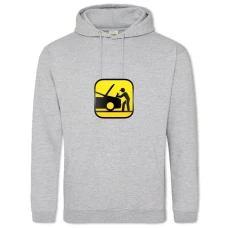 Hoodie with Print Day Mechanic Mechanic In Work - 2XL grey