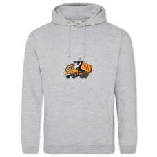 Hoodie with Print Day Motorist Dumper - 2XL grey