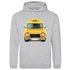 Hoodie with Print Day Taxi Driver Taxi - 2XL grey