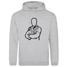 Hoodie with Print Day Medica Doctor Loop - 2XL grey
