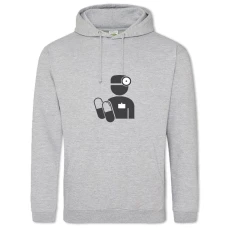 Hoodie with Print Day Medica Gray - 2XL grey