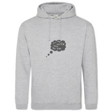 Hoodie with Print Day Of The Programmer Programming Languages ​​In Thoughts - 2XL grey