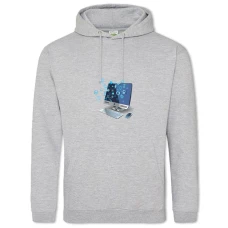 Hoodie with Print Day Of The Programmer Computer - 2XL grey