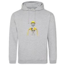 Hoodie with Print Day Energy Electrical Wiring - 2XL grey