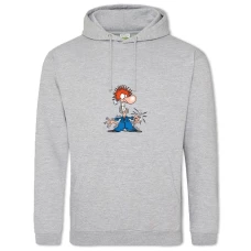 Hoodie with Print Day Energy Electrician Electric Shock - 2XL grey