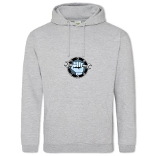Hoodie with Print Day Plumbing Hand With Key - 2XL grey