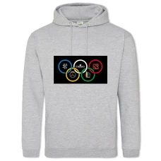 Худи с принтом Киберспорт Игры - 2XL серый