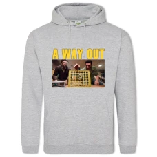 Hoodie with Print A Way Out Of The Game Episode 3 - 2XL grey