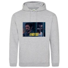 Hoodie with Print A Way Out Of The Game Episode 5 - 2XL grey
