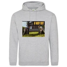 Hoodie with Print A Way Out Of The Game Episode 6 - 2XL grey