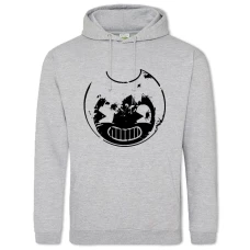 Hoodie with Print Bandy Head Contour - 2XL grey
