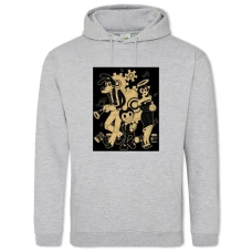Hoodie with Print Bandy Heroes Of The Game - 2XL grey