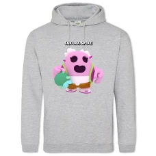 Hoodie with Print Sakura Spike - 2XL grey