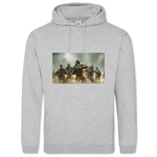 Худі з принтом 5 Бойцов - 2XL сірий