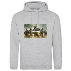 Hoodie with Print Legends Of War - 2XL grey