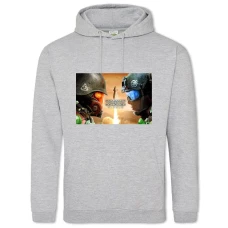 Hoodie with Print Rivals 2 - 2XL grey