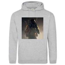 Hoodie with Print Teroristov - 2XL grey