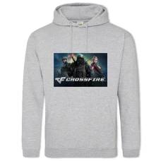 Hoodie with Print Three Heroes - 2XL grey