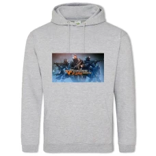 Hoodie with Print Cross Fire Legends - 2XL grey