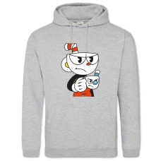 Hoodie with Print Cuphead Protagonist - 2XL grey