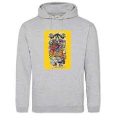 Hoodie with Print Cuphead All The Heroes Of The Game - 2XL grey