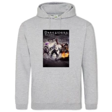 Hoodie with Print Darksiders 3 Blades & Whip - 2XL grey