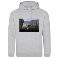 Hoodie with Print Dayz Shooting Zombies - 2XL grey
