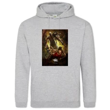 Hoodie with Print Dead By Daylight Escape From The Zombies - 2XL grey