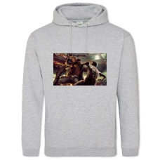 Hoodie with Print Dead Island Battle With Zombies - 2XL grey
