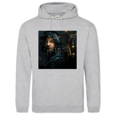 Hoodie with Print Death Stranding Hero In The Night - 2XL grey
