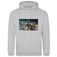 Hoodie with Print Destiny Three Warriors - 2XL grey