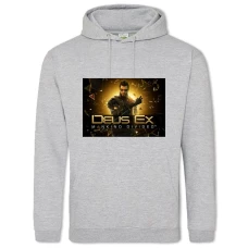 Hoodie with Print Deus Ex Mankind Divided - 2XL grey