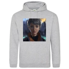 Hoodie with Print Detroit Become Human Heroine Of The Game - 2XL grey