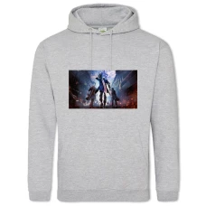 Hoodie with Print Devil May Cry Three Playable Characters - 2XL grey