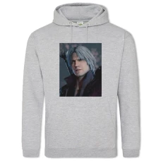 Hoodie with Print Devil May Cry Protagonist - 2XL grey