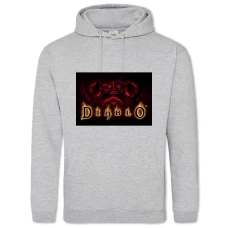 Hoodie with Print Diablo 1 - 2XL grey