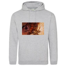 Hoodie with Print Diablo Lord Of Terror - 2XL grey