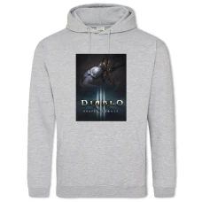 Hoodie with Print Diablo 3 Reaper Of Souls - 2XL grey