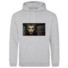 Hoodie with Print 4 Diablo Lord Of Terror - 2XL grey