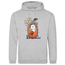 Hoodie with Print Wes - 2XL grey