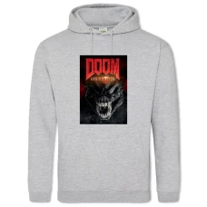 Hoodie with Print Doom Annihilation - 2XL grey