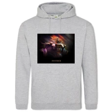 Hoodie with Print Invoker Dota 2 - 2XL grey