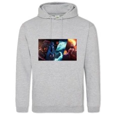 Hoodie with Print Dota 2 Four Elements 2 - 2XL grey