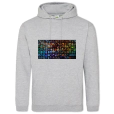 Hoodie with Print Dota 2 All The Characters - 2XL grey