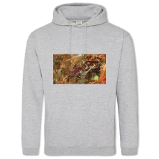 Hoodie with Print Dungeons & Dragons Battle - 2XL grey