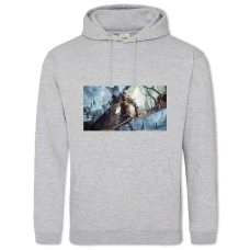 Hoodie with Print Elex Cover - 2XL grey