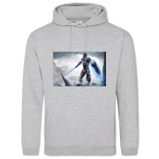 Hoodie with Print Elex Robot - 2XL grey